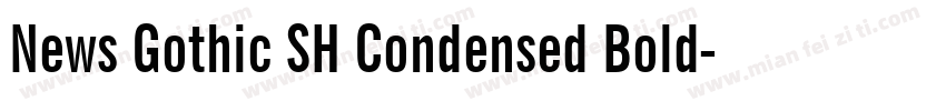News Gothic SH Condensed Bold字体转换